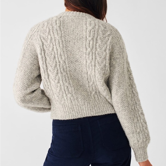 Cozy Cable Knit Sweater - Light pink/mauve - Picture 6 of 6